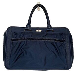 Atlantic Travel Carry-on Bag with Shoulder Strap - Navy Blue - Vintage